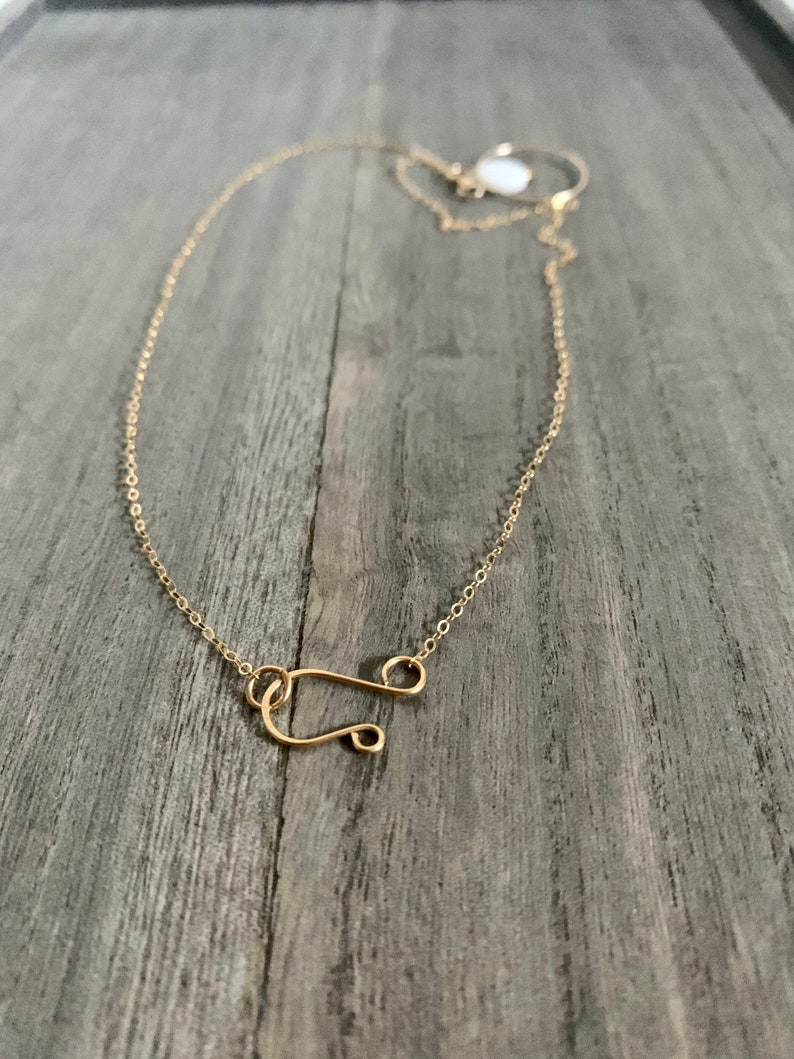Circle Pendant Gift for Her Sun and Moon Necklace Delicate Gold Hammered Necklace