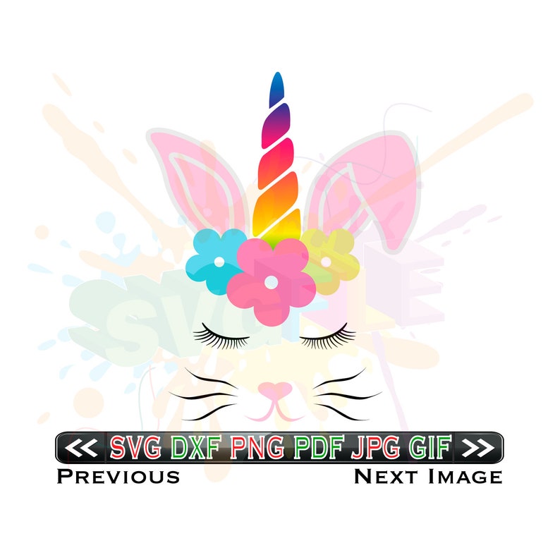 Unicorn Bunny Svg Files for Cricut Designs Unicorn Head Svg - Etsy