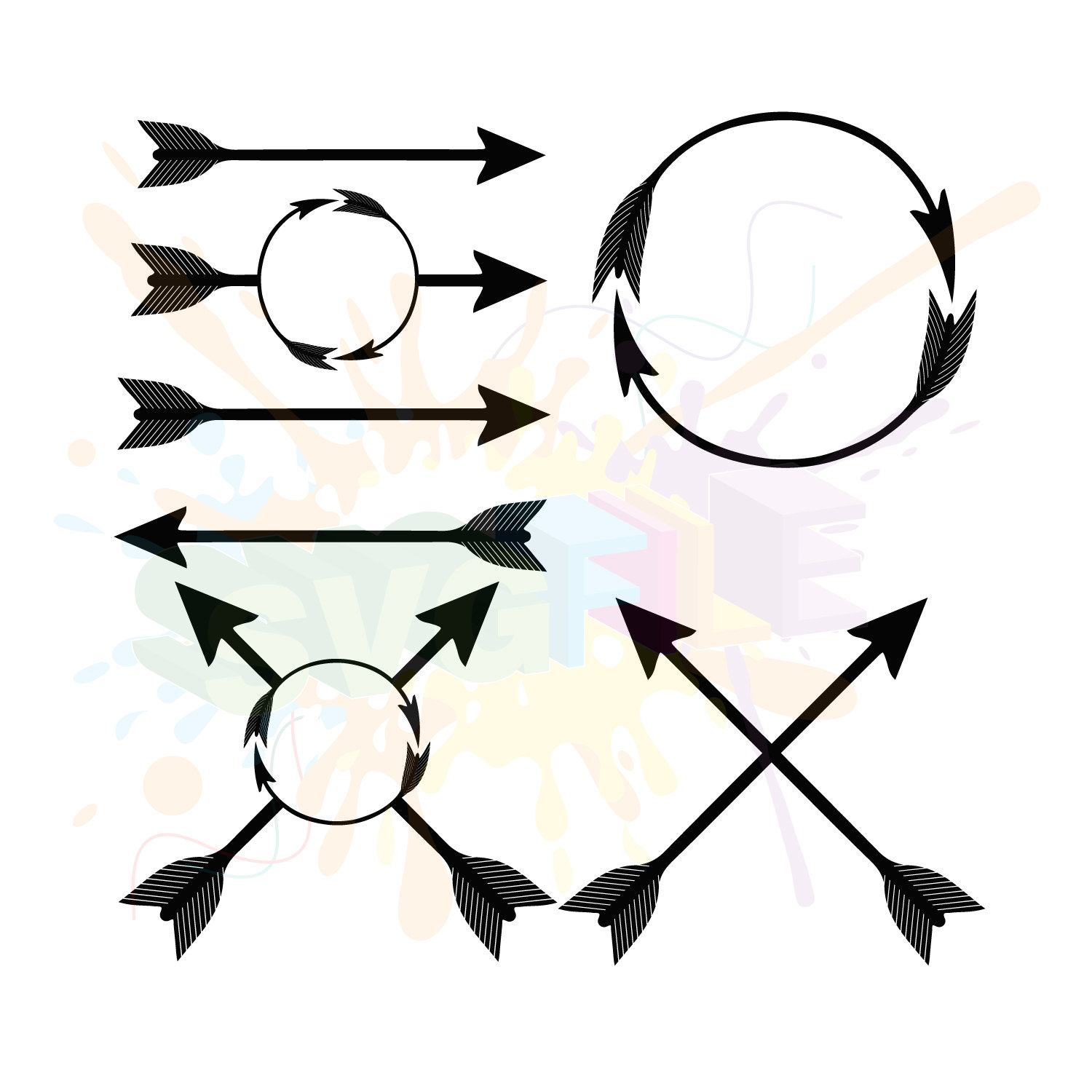 Arrow SVG Files Arrow Clipart SVG Bundle SVG Arrows Svg - Etsy México