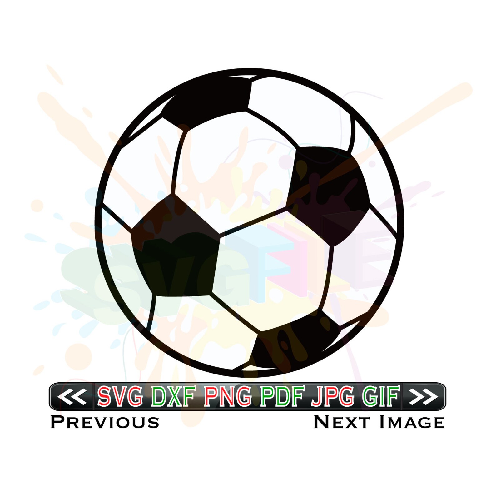 Soccer Ball Svg Files for Cricut Designs Svg Cut Files Etsy