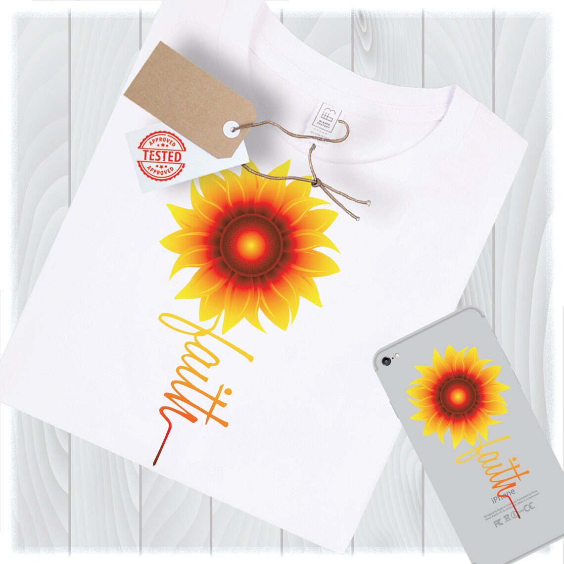 Faith Sunflower Svg Files for Cricut Designs Svg Sunflower | Etsy