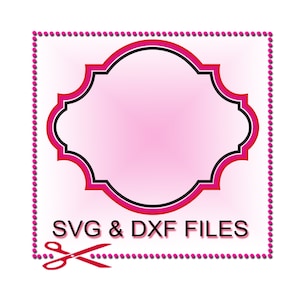 Monogram Frame SVG Files, Svg, Monogram Svg, Svg Files for Cricut, Frame Svg, Svg Cutting Files, Svg File for Cricut, Monogram Svg File