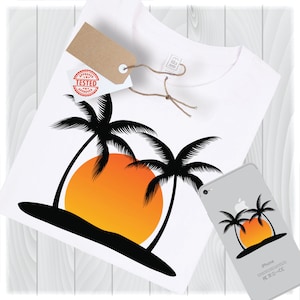 Sunset Svg Files For Cricut Designs, Holiday Svg, Summer Svg, Summer Vacation Svg, Island Svg, Summer Fun Svg Files for Silhouette