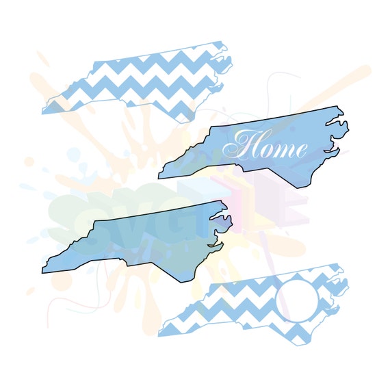 Download North Carolina Svg Files For Cricut State Svg Monogram Svg Etsy