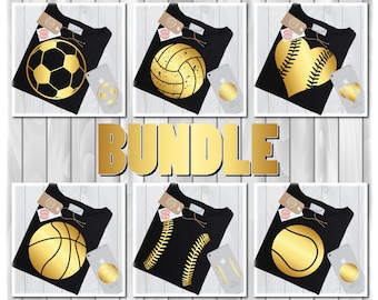 Sports Bundle SVG Files for Cricut (Digital Download)
