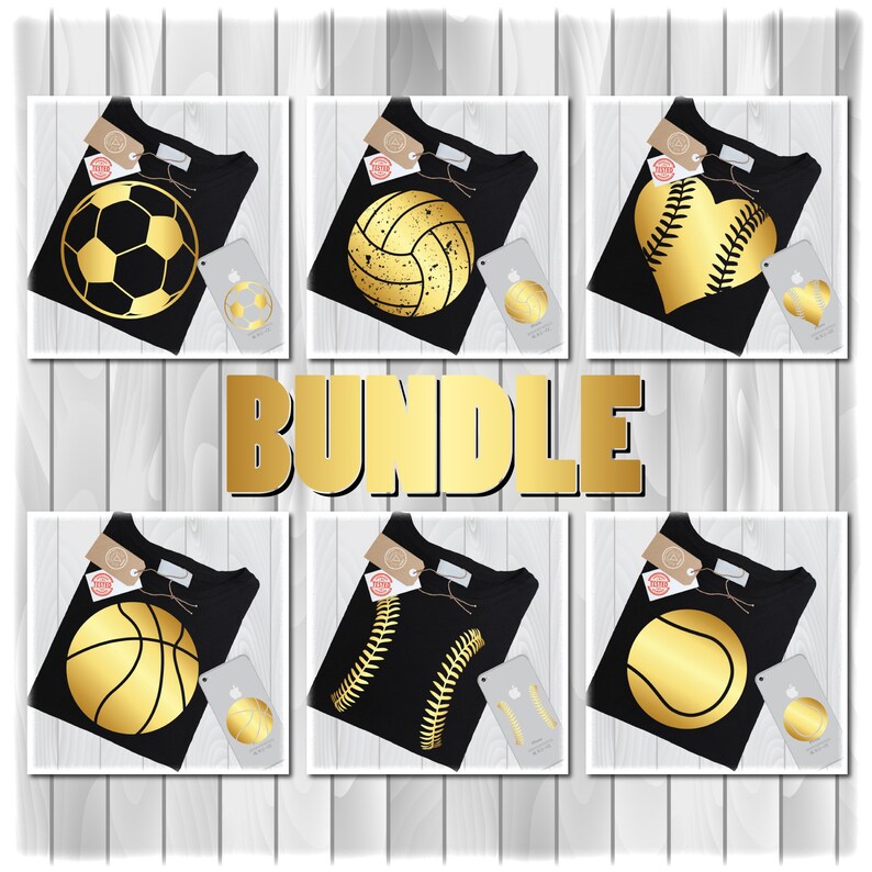 Download Sports Bundle Svg Files for Cricut Soccer Svg Volleyball ...