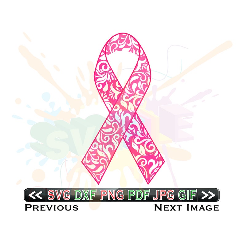 Download Breast Cancer Ribbon Svg Files for Cricut Designs Svg Cut | Etsy