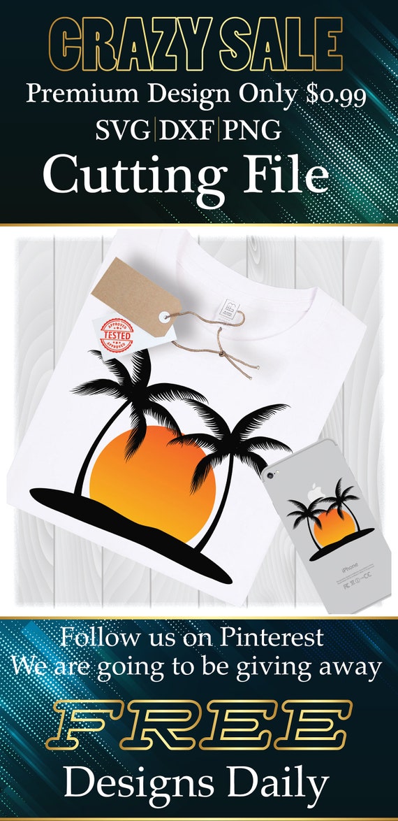 Download Free Sunset Svg Files For Cricut Designs Holiday Svg Summer Svg Etsy SVG Cut Files