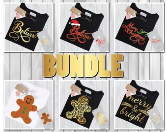 Christmas SVG Bundle, Cricut & Silhouette Designs (Digital Download)