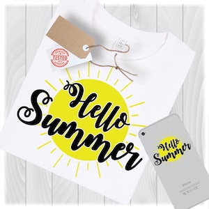 Hello Summer Svg Files for Cricut Designs, Summer Clipart, Summer Png, Summer Vacation Svg, Beach Svg, Vacay Mode Svg Files for Silhouette
