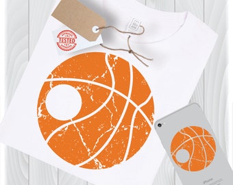 Archivos SVG de baloncesto con efecto desgastado / Diseños para Cricut y Silhouette