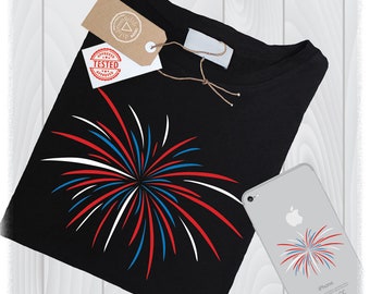 Firework SVG Files, Patriotic 4th of July, Cricut, Silhouette (Digital Download)