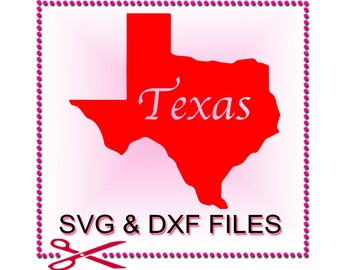 Texas State Outline SVG, Clipart Vector (SVG & DXF)