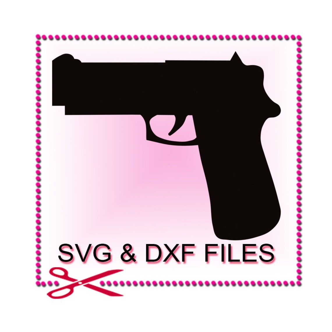 Gun Svg Files For Cricut Designs Svg Cut Files Silhouette Svg Etsy
