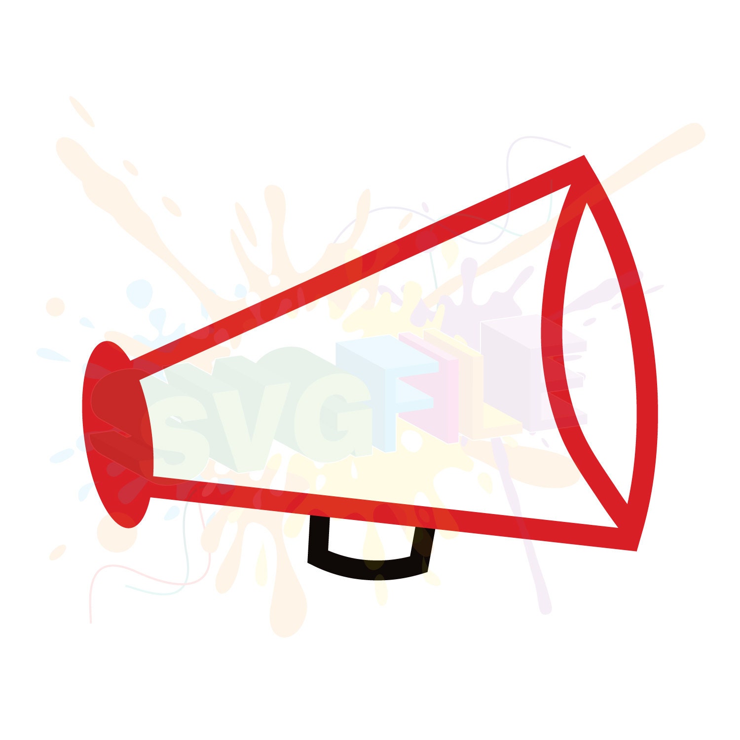 Cheer Megaphone SVG Files for Cutting Cricut Designs SVG Etsy