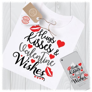 Knuffels &Kussen Valentijn Wenst SVG Bestanden voor Cricut Designs | Valentijnsdag Svg | Valentijnsdag Citaten Svg | Knuffels en Kusjes Svg