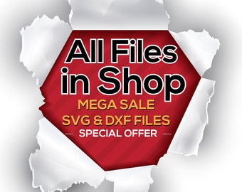 SVG DXF Files Bundle | All Shop Designs (Digital Download)