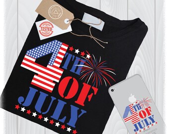 4th of July SVG, Patriotic Clipart, Cricut & Silhouette (Digital Files)
