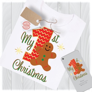 My First Christmas SVG Files for Cricut Designs | Christmas Cut Files | Kids Christmas Svg Files | Christmas Shirt Svg | Baby Onsie Svg