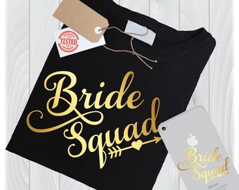 Bride Squad SVG Files, Wedding Party Designs (Digital Download)
