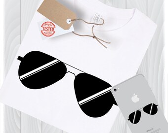 Sunglasses SVG Files, Cricut & Silhouette Designs (Digital Download)