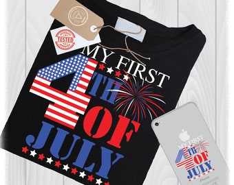 My First 4th of July SVG Files, Cricut & Silhouette (Digital Download)