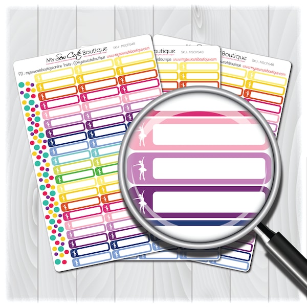 Dance Planner Stickers | Dance Sticker | Dancer Sticker | Girl Stickers | Cute Stickers | Sticker Sheet | Journal Stickers | Budget Stickers