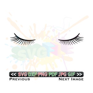 Eyelashes Svg Files for Cricut Designs Svg Cut Files - Etsy