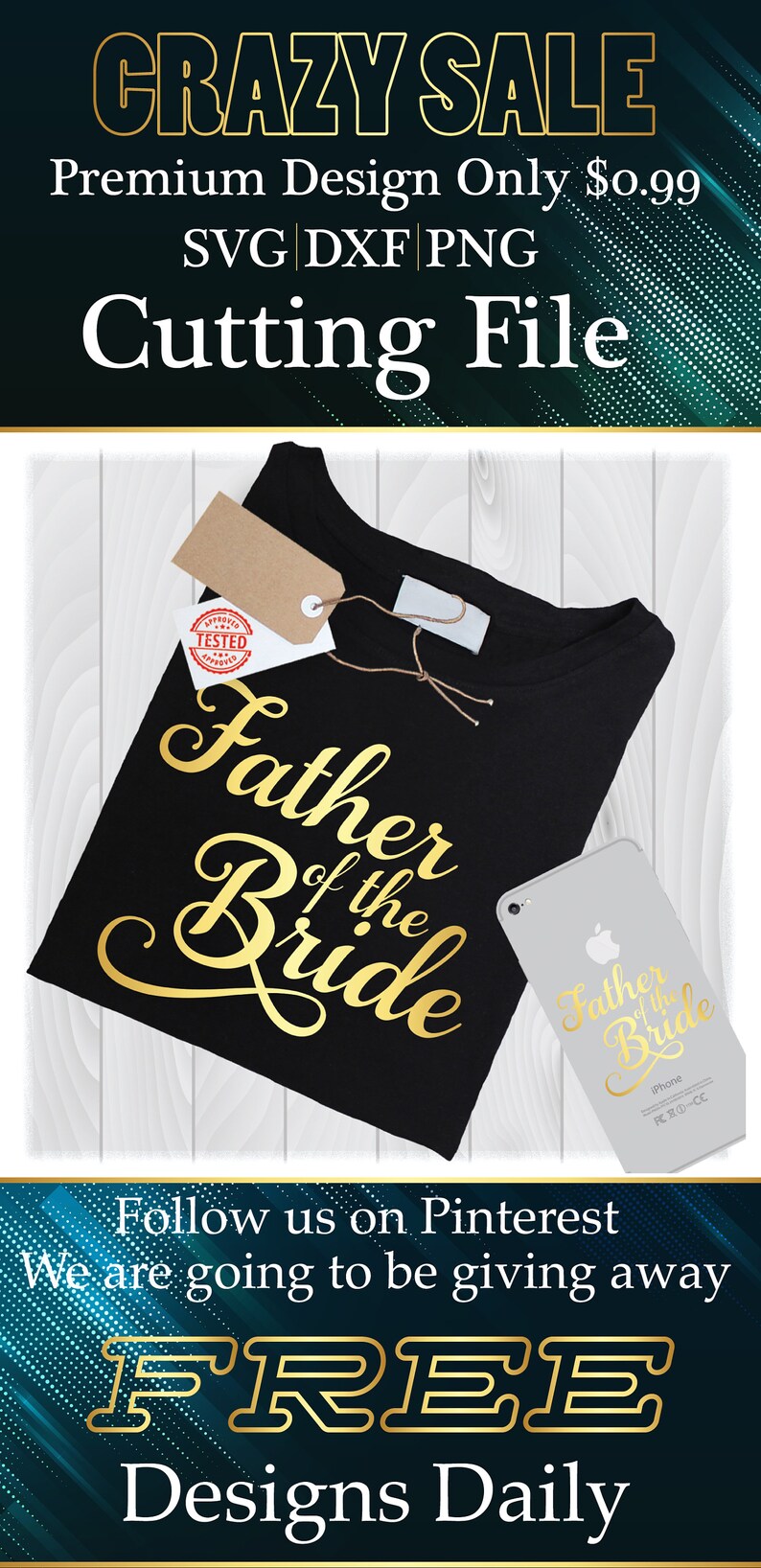 Download Father of the Bride SVG Files for Cricut Designs Wedding ...