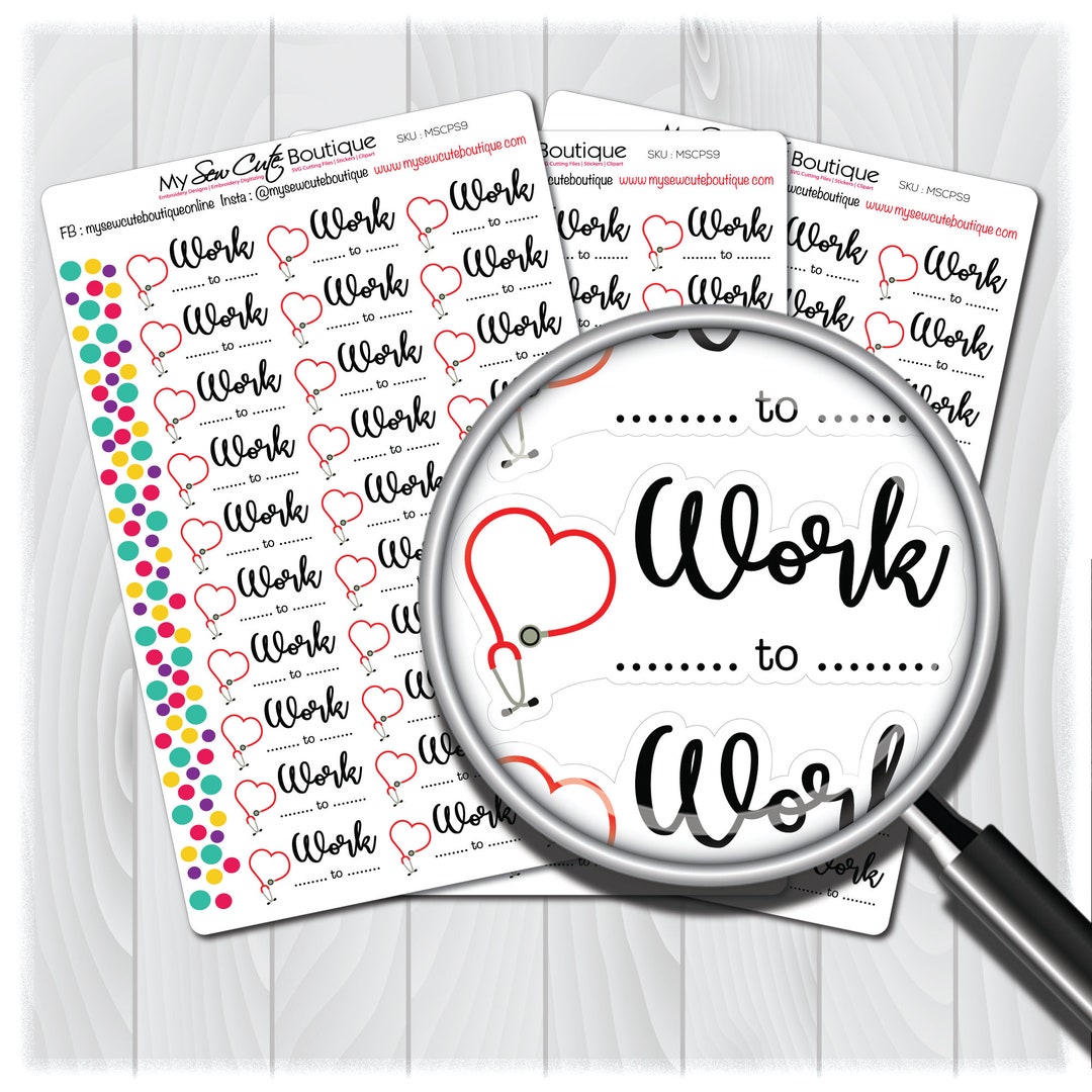 Nurse Planner Stickers Nurse Stickers Nursing Stickers Nurse Work