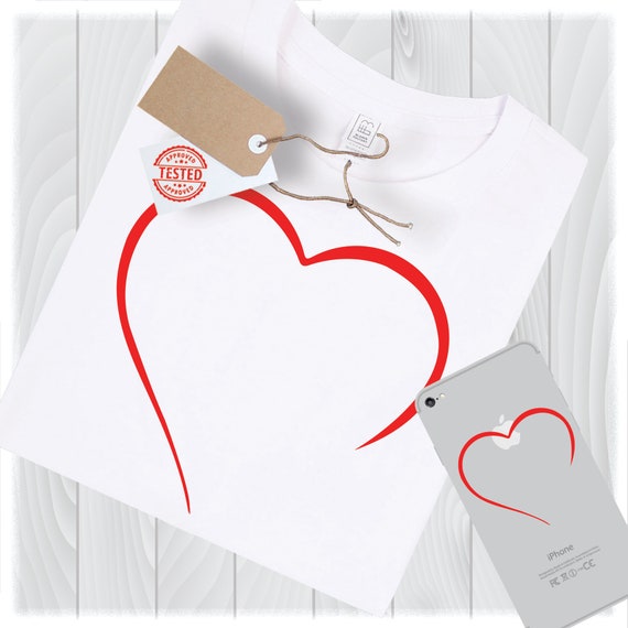 Download Heart Outline Svg Files For Cricut Designs Wedding Monogram Etsy