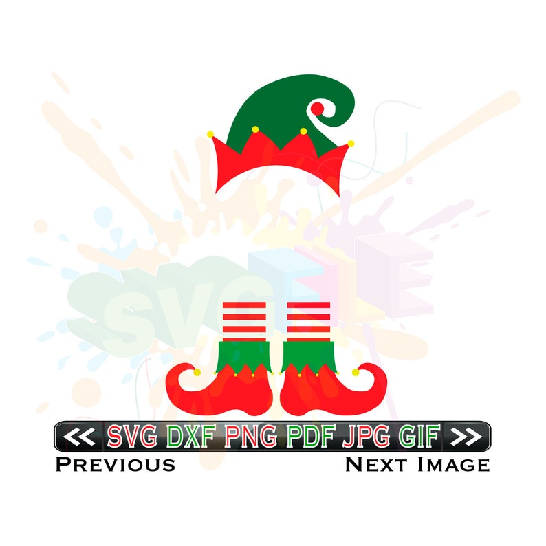 Download Elf Monogram SVG Files for Cricut Designs Elf Hat Svg Elf ...