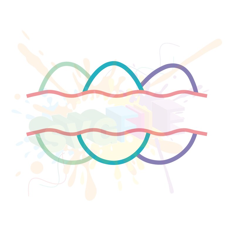 Download Easter SVG Files Egg Monogram SVG SVG Split Egg Svg Egg | Etsy