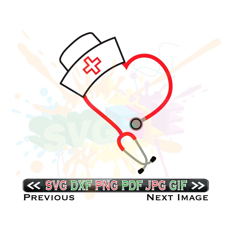 Nurse Stethoscope Svg Files for Cricut Designs Nurse Svg Etsy