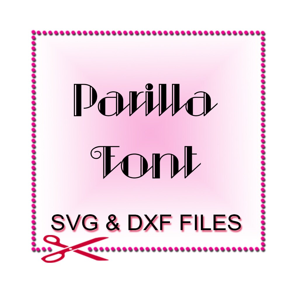 Font SVG Font Design Files For Use With Your Silhouette | Etsy