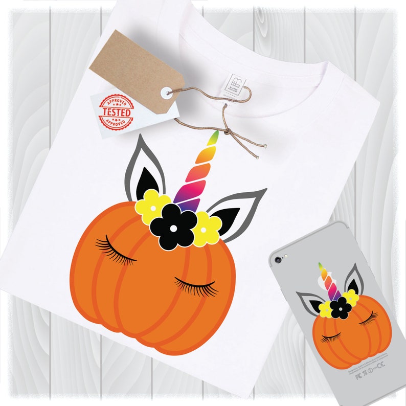 Pumpkin Unicorn SVG Files for Cricut Designs Unicorn Face - Etsy