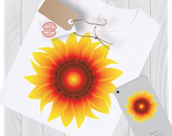 Zonnebloem gesneden SVG-bestand | Cricut, silhouet (digitale download)