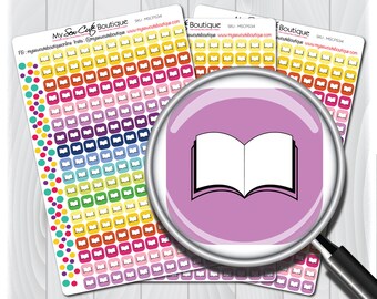 Book Planner Stickers | Reading Journal, Budgeting, Icon Stickers