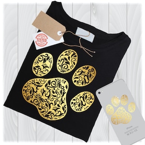 Gold Paw Mandala Svg Bestanden voor Cricut Designs, Hond Svg, Hond Poot Print Svg, Hond Paw Svg, Hond Lover Svg, Hond Mandala Svg, Dier Mandala Svg