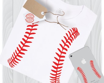 Softball Stitches SVG Cut Files, Cricut & Silhouette (Digital Download)