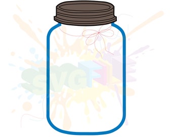 Mason Jar SVG Files for Cricut & Silhouette (Digital Download)