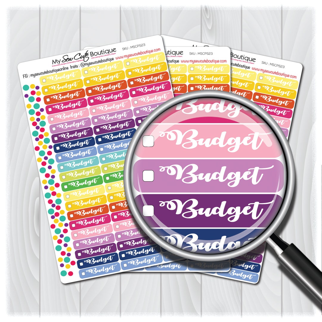 Budget Planner Stickers | Finance Stickers | Savings Planner Stickers ...