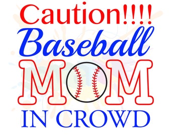 Baseball Mom SVG-Dateien, Cricut & Silhouette