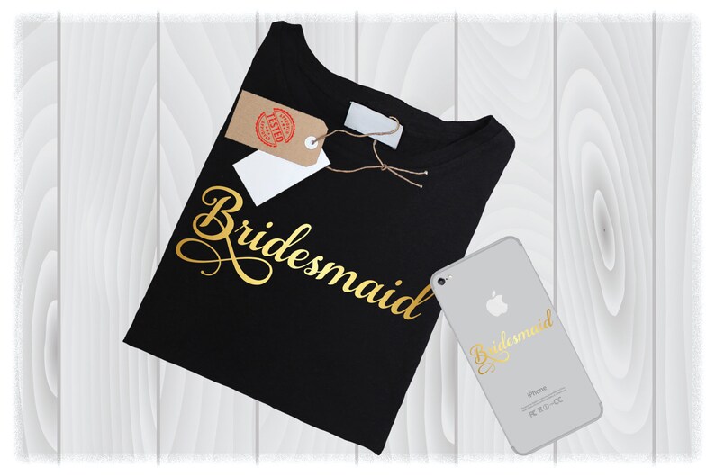 Bridesmaid SVG Files for Cricut, Wedding Party Designs (Digital Files) image 3