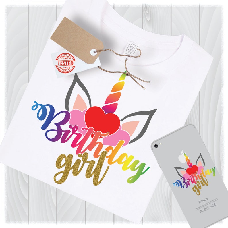 Download Unicorn Birthday Girl Svg Files for Cricut Designs Unicorn | Etsy