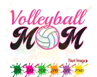 Volleyball Mom SVG, Sports Cut File (Digital Download)
