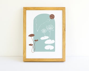 Pisces Zodiac Art Print: Astrology Wall Decor (Digital Download)