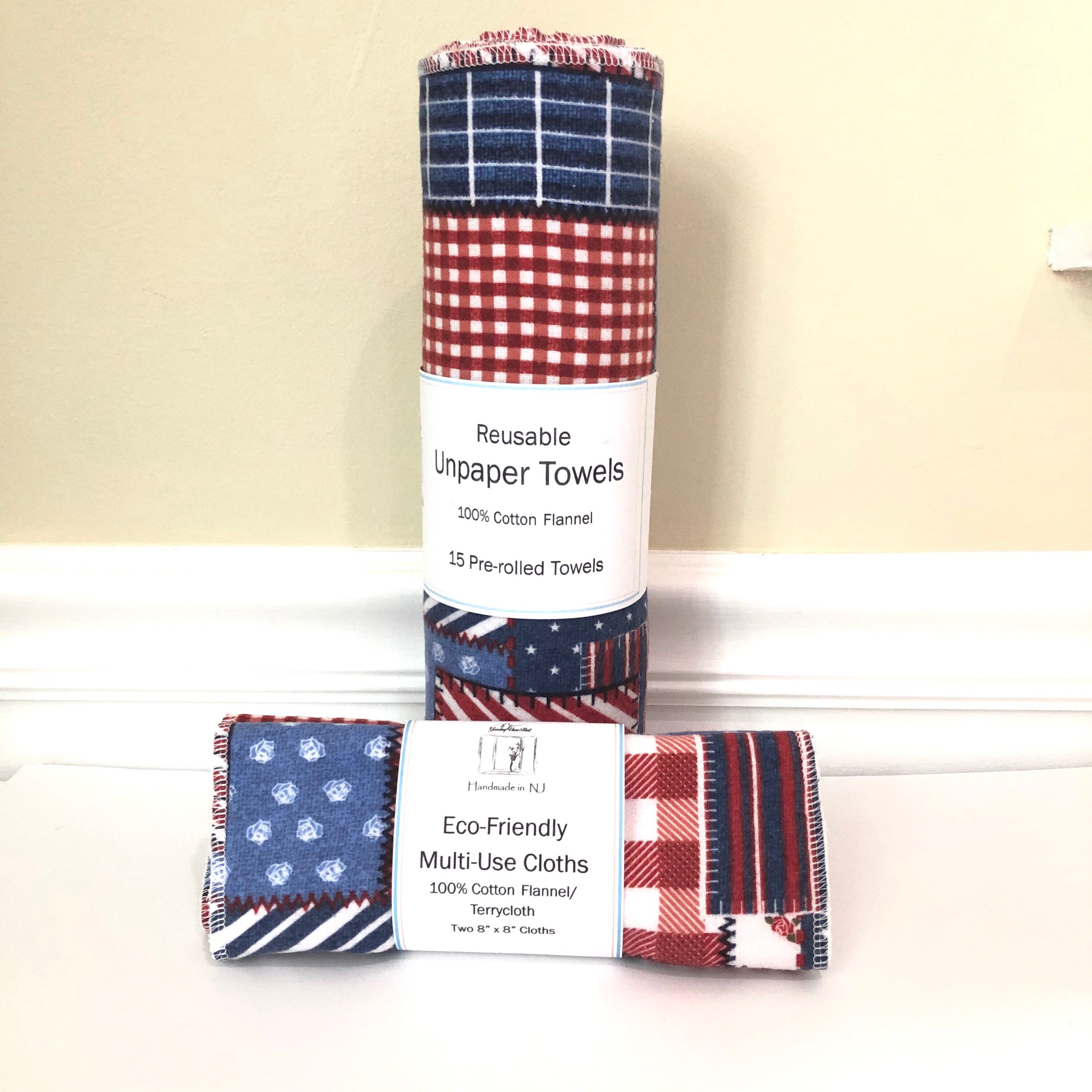 Flannel Towels 15 Flannel PreRolled Unpaper Towels Etsy