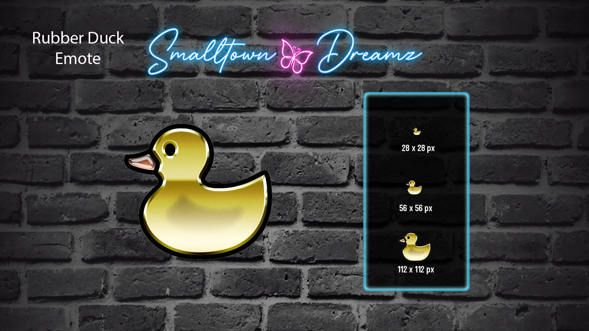 Yellow Rubber Duck Emote Etsy