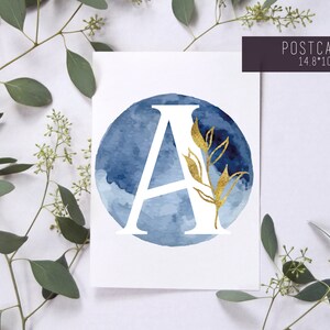 Card Set numbers & flowers /A-Z + Ä Ö Ü  / Digital Print / Instant Download PDF